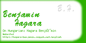 benjamin hagara business card